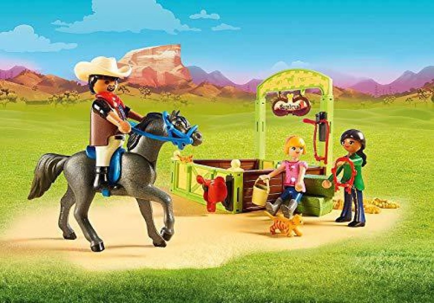 Playmobil Spirit Riding Free Barn with Lucky, PRU & Abigail - Spirit Riding  Free Barn with Lucky, PRU & Abigail . Buy Building Toys toys in India. shop  for Playmobil products in
