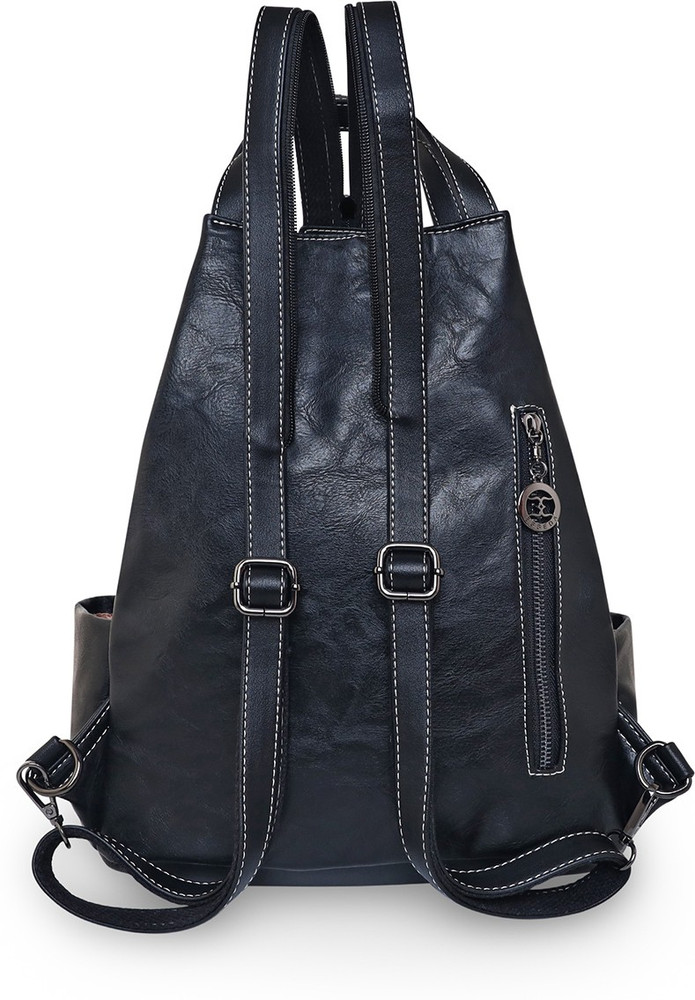 ESBEDA Floral Embroidery Backpack cum handbag 4 L Backpack Black