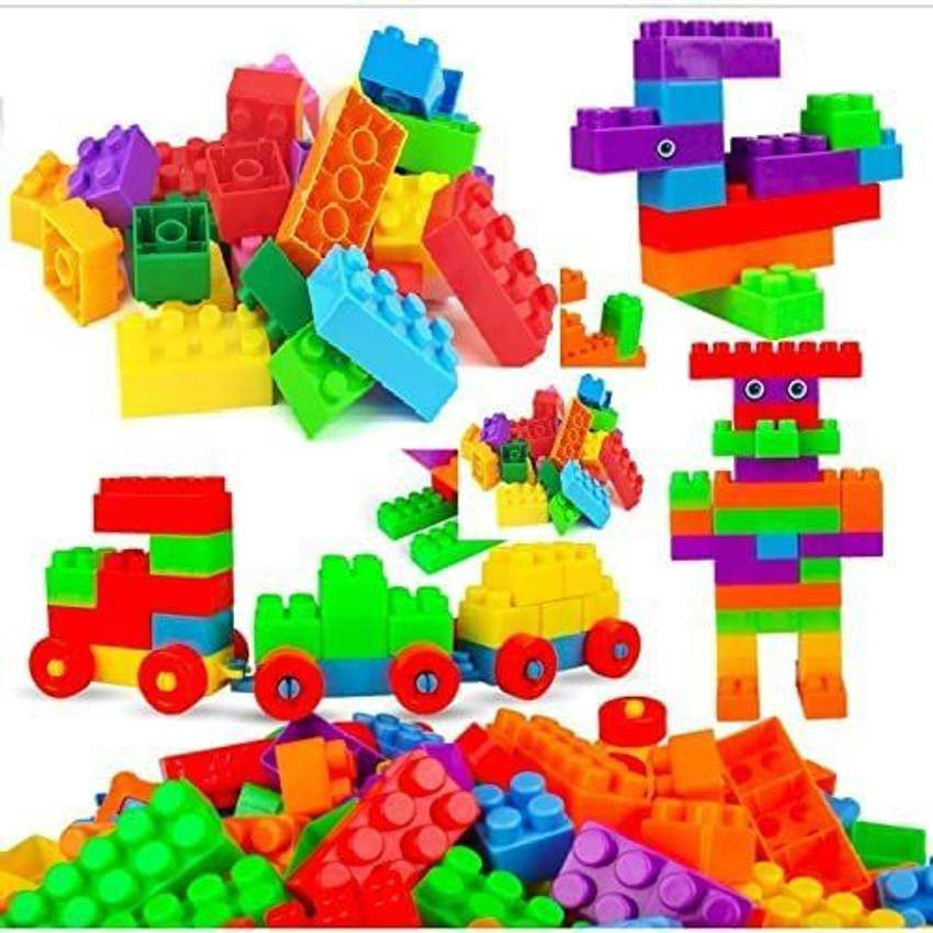 Pulsbery Train Blocks Medium and Small Size Building Bricks and