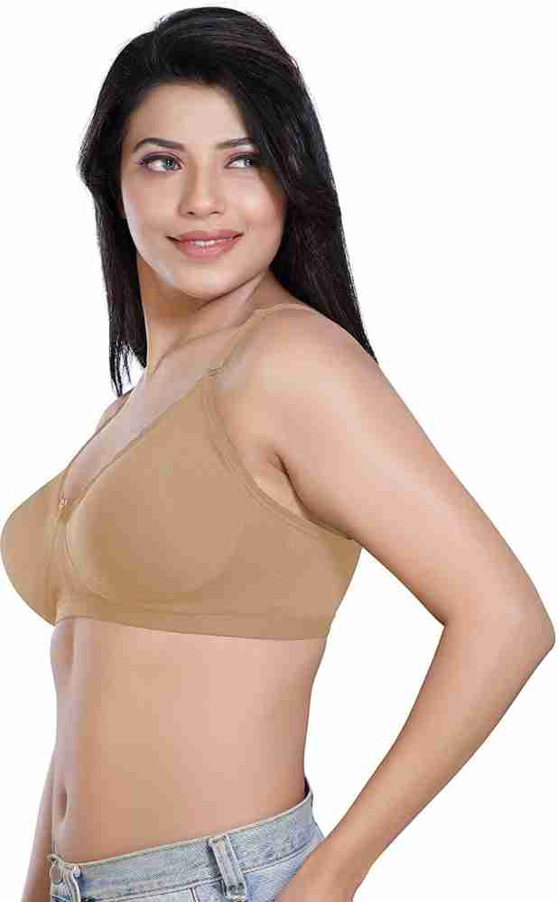 SENSITRA 34 D Cup - Plus Size -Jiggle Control Full Support Combed Cotton  Bra -Brown Women Minimizer Non Padded Bra - Buy SENSITRA 34 D Cup - Plus  Size -Jiggle Control Full