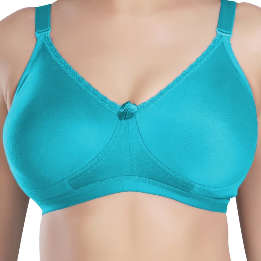 SENSITRA 36 D Cup - Plus Size -Jiggle Control Full Support Combed Cotton  Bra -Green Women Minimizer Non Padded Bra - Buy SENSITRA 36 D Cup - Plus  Size -Jiggle Control Full