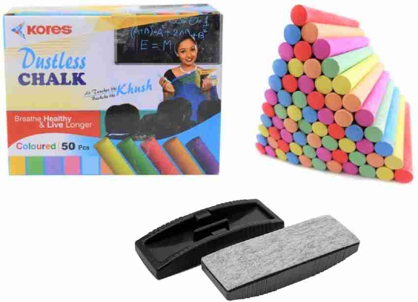 KORES WHITE Dustless Chalk, 144 pcs Board Chalk Price in India - Buy KORES  WHITE Dustless Chalk, 144 pcs Board Chalk online at