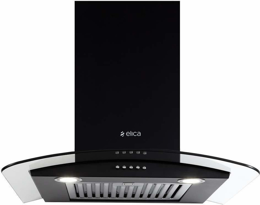 Elica ESCG BF 60 Nero Chimney With Push Button Panel, Led, 60 OFF