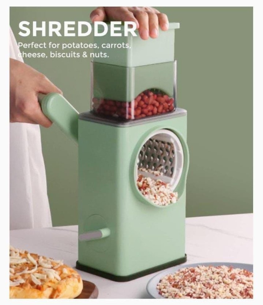 Amazing Fashion Round Mandoline Drum Slicer Rotary Cheese Grater Veggie  Slicer Vegetable Carrot Shredder Nut Chopper