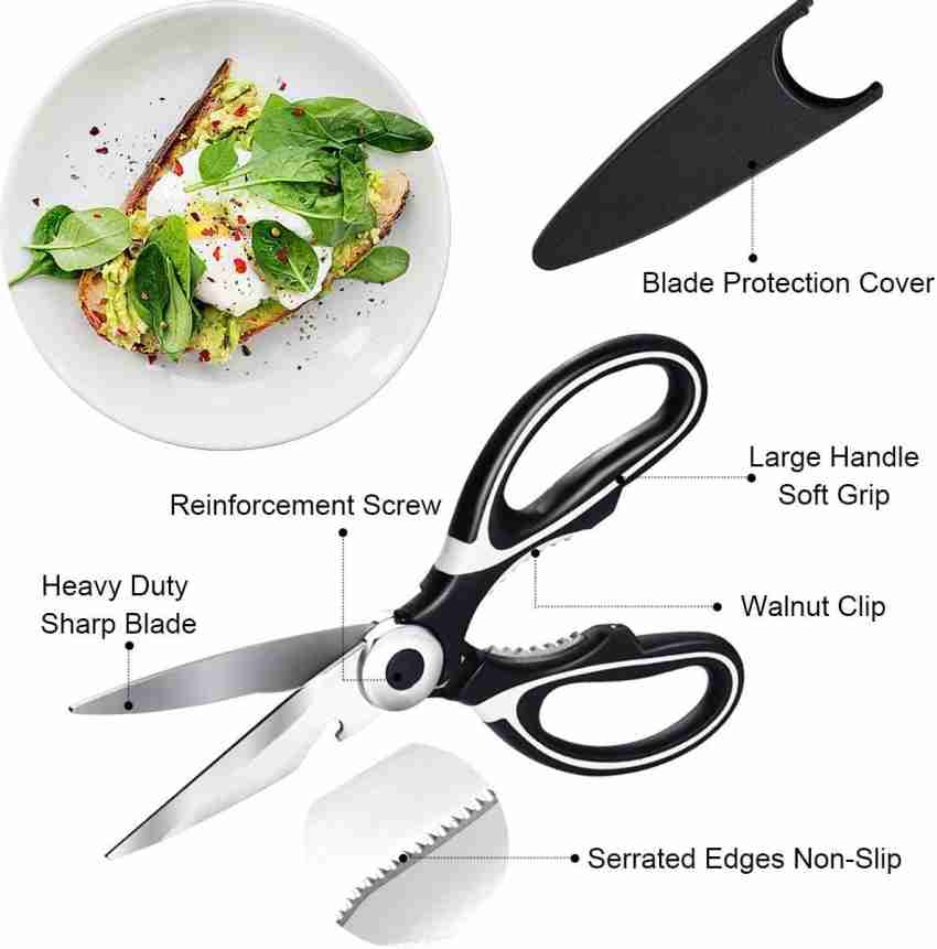 1pc Kitchen Shears, Poultry Shears, Dishwasher Safe Cooking Scissors,  Stainless Steel Multipurpose Ultra Sharp Utility Heavy Duty Kitchen  Scissors For