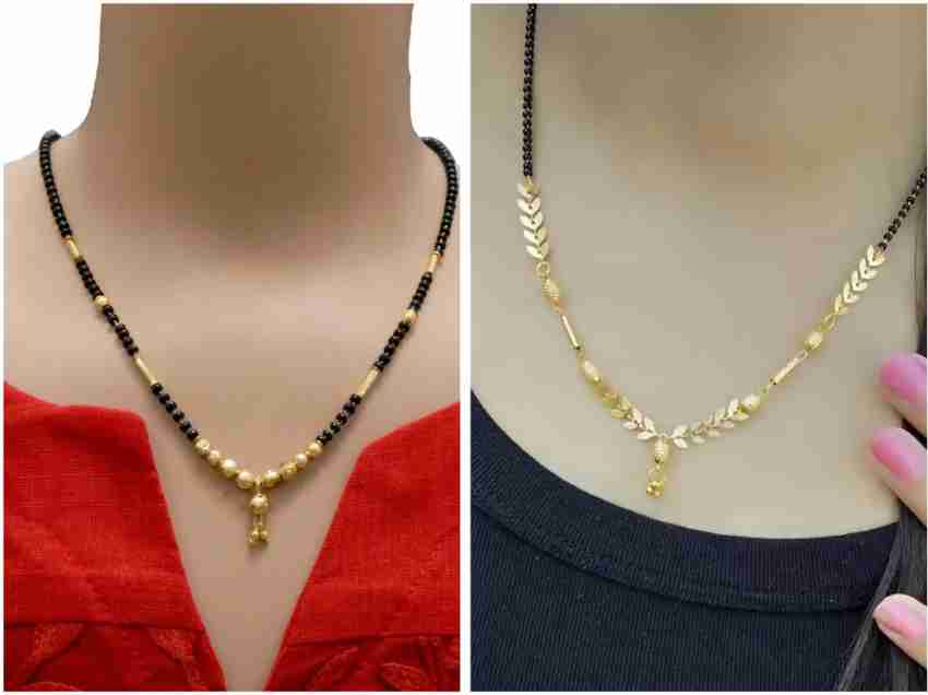 Short mangalsutra designs deals gold latest 2019