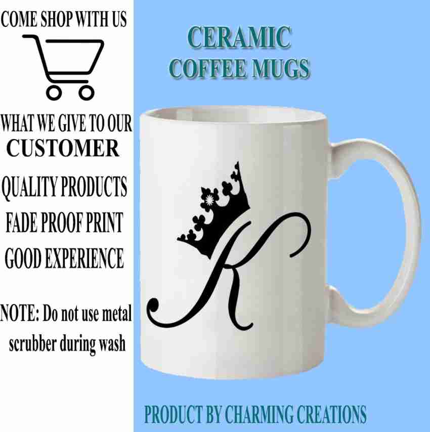Letter Printed Ceramic Coffee Mug, You Put The Great In Great