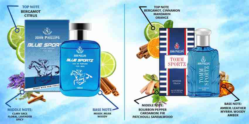 Perfume with blue hotsell top