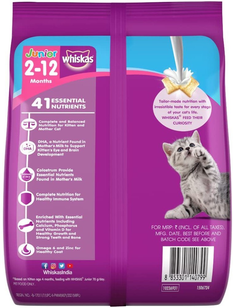 Whiskas junior outlet ocean fish