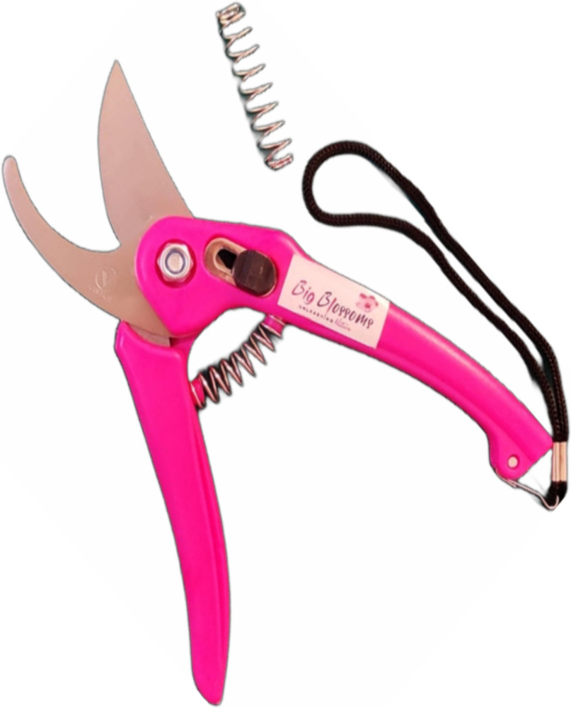 Big Blossoms Ultra Light Weight Garden Scissors Pink Stainless