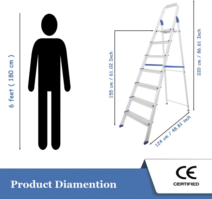 Brancley 7 outlet step ladder