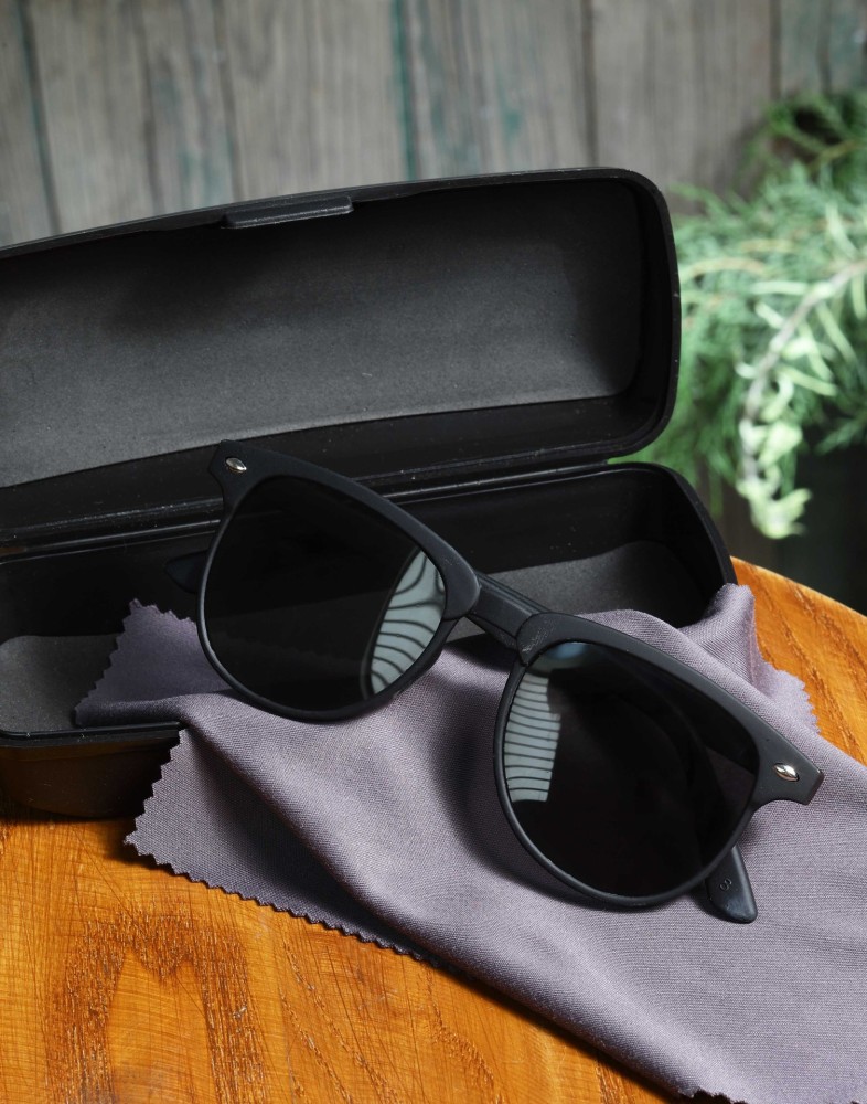 Buy Soft Sun Wayfarer Sunglasses Black For Men & Women Online @ Best Prices  in India