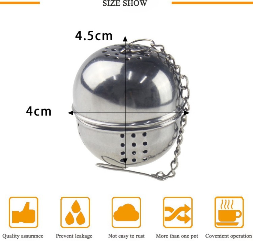 Siasky 2PCS Stainless Steel Mesh Tea Infuser, 2.1 Inch Tea Ball Tea  Strainer Tea Diffuser Tea Steeper for Filtering Tea