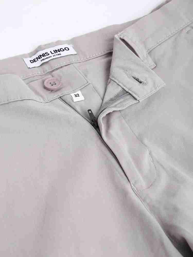 Dennis Lingo Tapered Men Grey Trousers - Buy Dennis Lingo Tapered Men Grey  Trousers Online at Best Prices in India