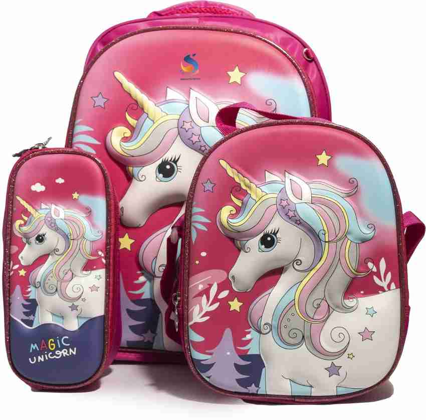 Unicorn bookbag shop with lunch box