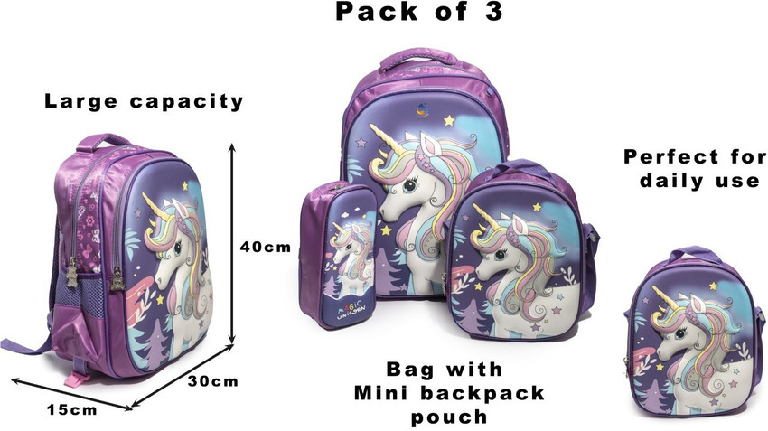Unicorn mini deals book bags