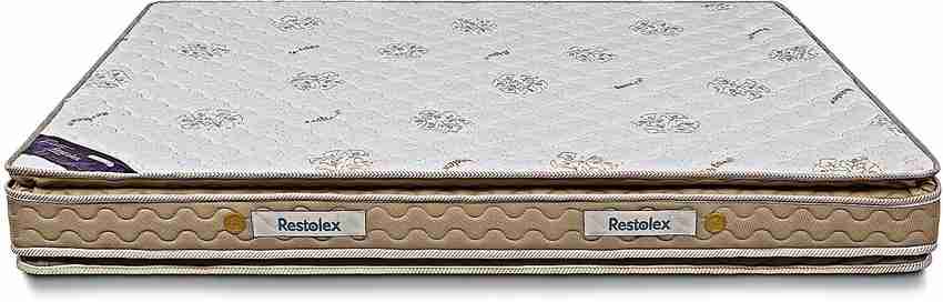 Restolex Nidra Spring Pillow Top 72 x 72 x 6 6 inch King Bonnell Spring Mattress Price in India Buy Restolex Nidra Spring Pillow Top 72 x 72 x 6