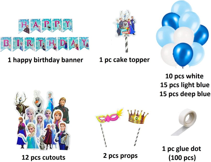 FLICK IN Elsa Anna Theme Birthday Decoration Frozen Theme Birthday  Decorations Set Price in India - Buy FLICK IN Elsa Anna Theme Birthday  Decoration Frozen Theme Birthday Decorations Set online at