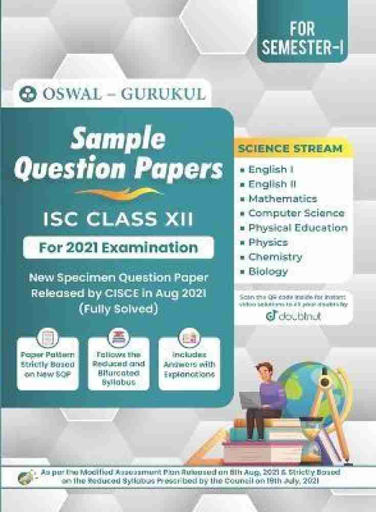 61 Sample Paper Bank - Commerce Stream: ISC Class 11 for 2021 Examination  (Model Specimen Papers) (Sample Papers)