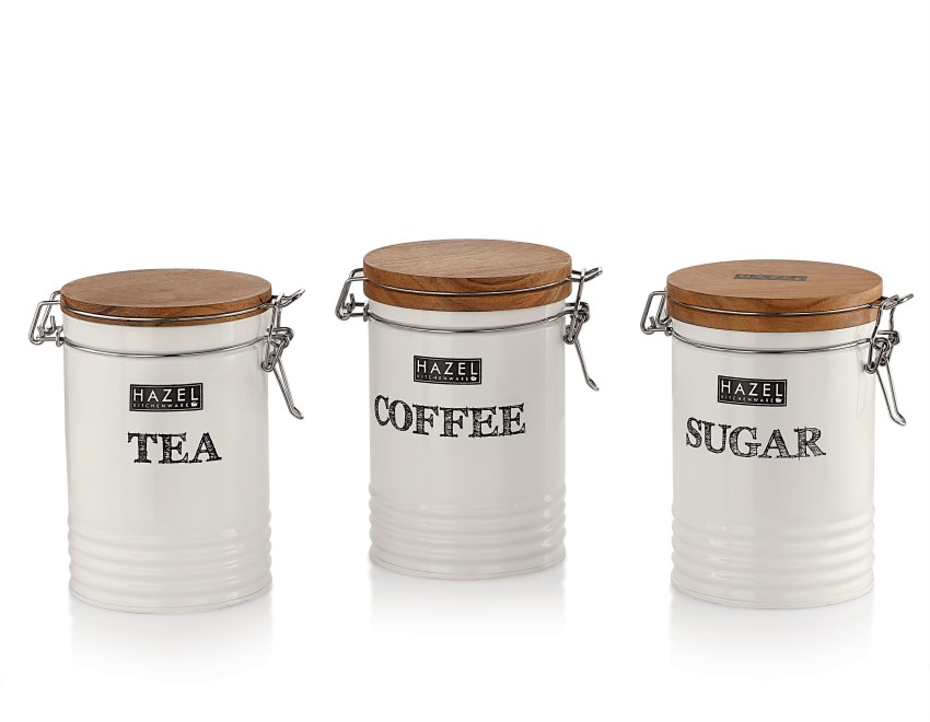 HAZEL Iron Tea Coffee & Sugar Container - 1110 ml Price in India - Buy  HAZEL Iron Tea Coffee & Sugar Container - 1110 ml online at