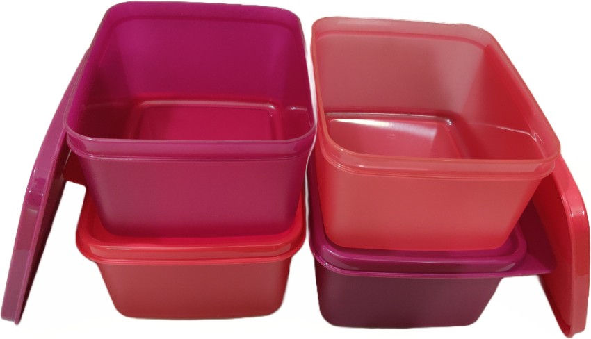 Tupperware Keep Tab Plastic Container Set, 500Ml, Set Of 4