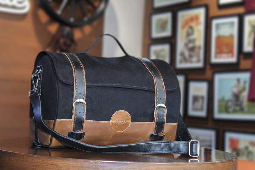 Jawa Perak Duffel Bag for Bike Duffel Without Wheels Black Brown
