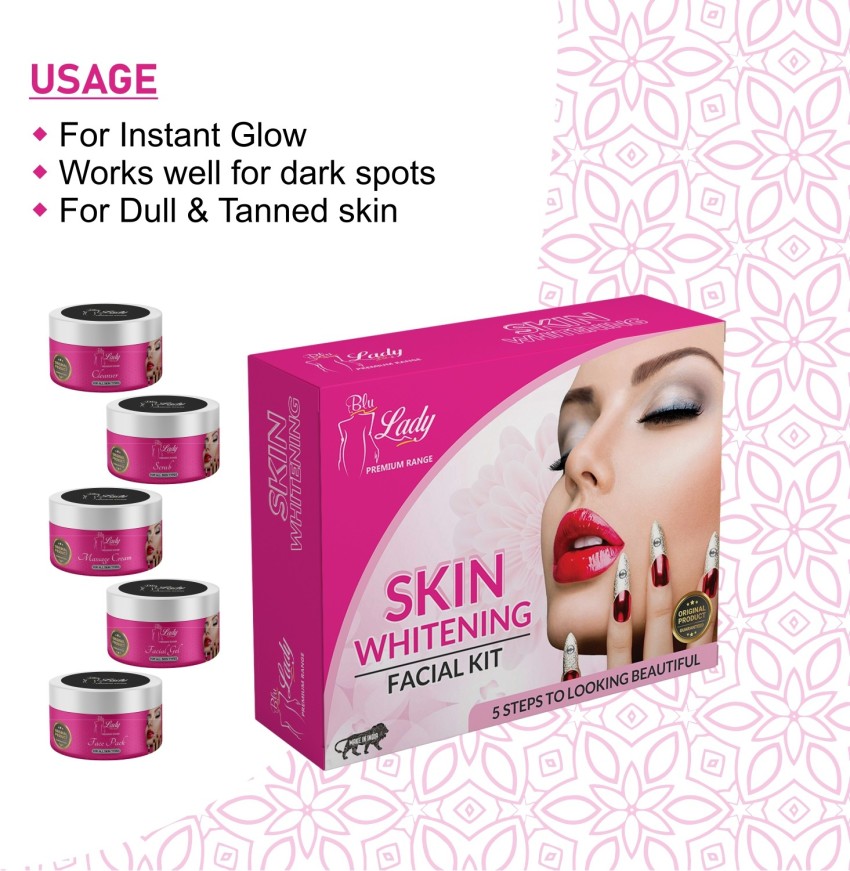 Blu lady SKIN WHITENING Beauty Parlour Facial Kit For Women Men