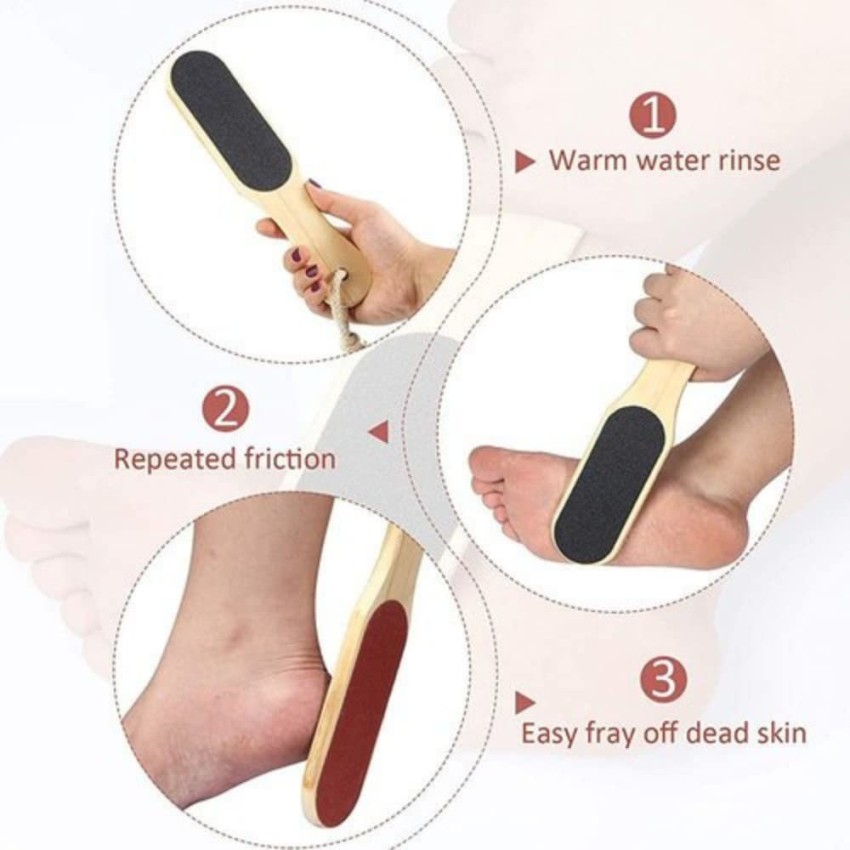 Yora BEST STEEL Foot Scrubber Pedicure Handle For Dead Skin