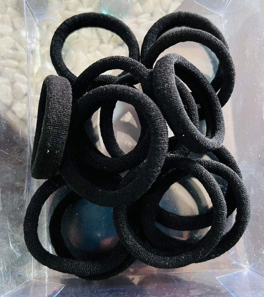 Taakshi BLACK RUBBER BAND SET OF 20 Rubber Band Price in India