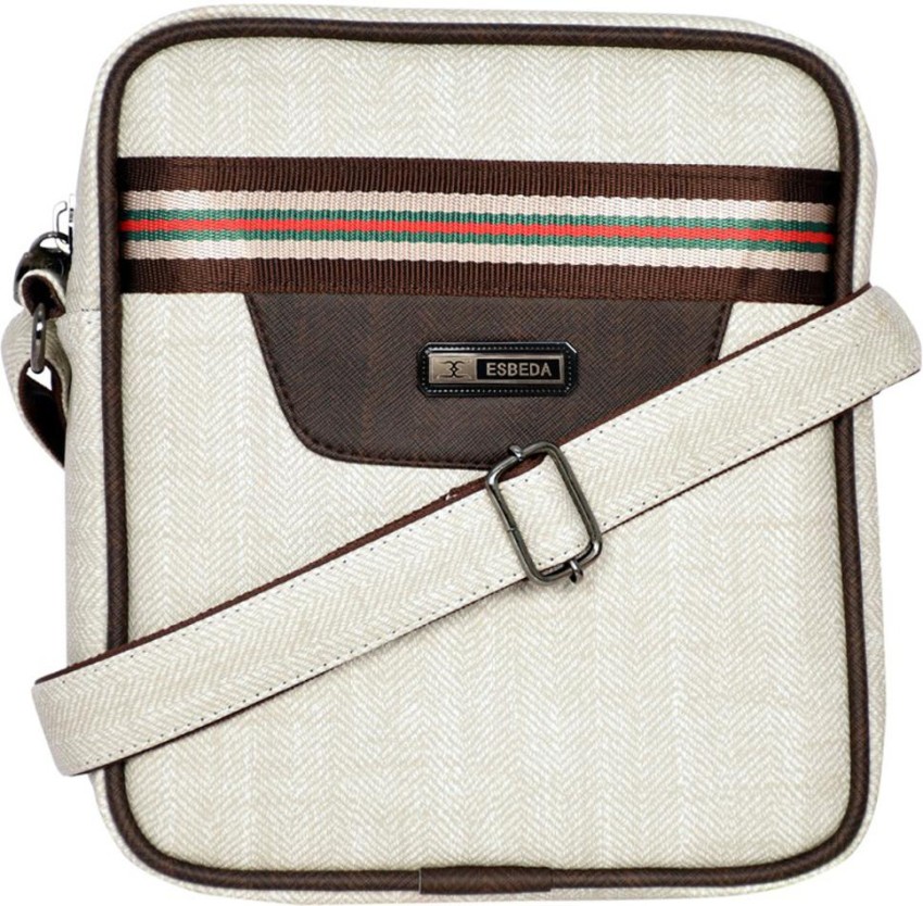 Buy ESBEDA Men White Sling Bag Off White Online Best Price in India Flipkart