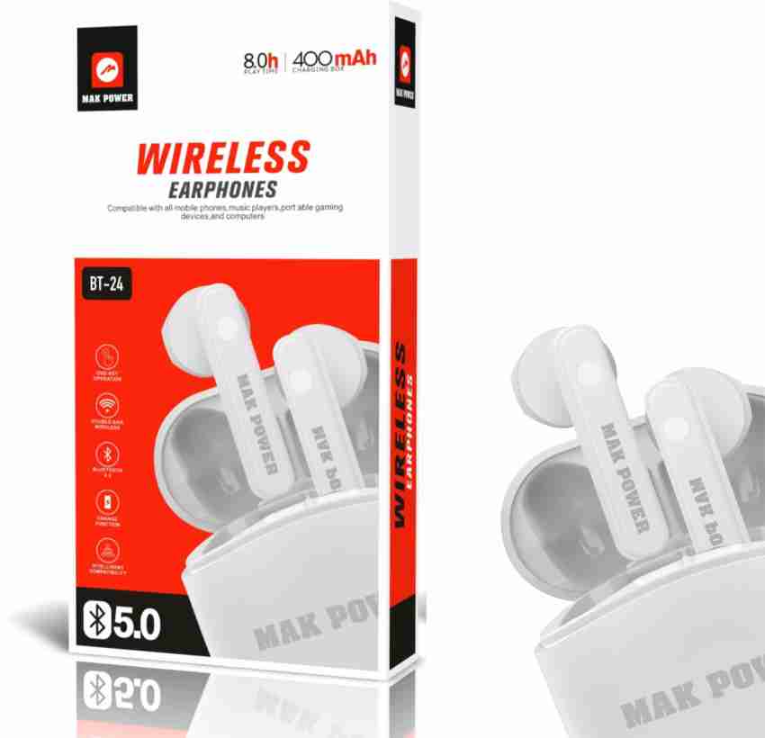 MAK POWER Bluetooth Wireless Earbud BT 24 Bluetooth Price in India Buy MAK POWER Bluetooth Wireless Earbud BT 24 Bluetooth Online MAK POWER Flipkart