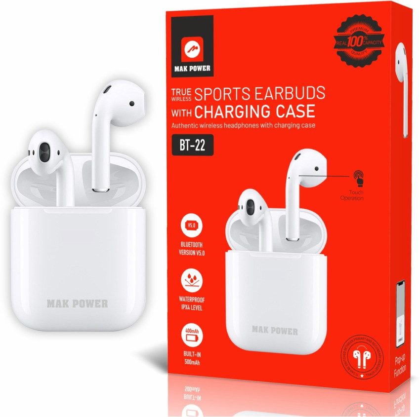MAK POWER True Wireless Sports Earphone Earbuds TWS BT 22