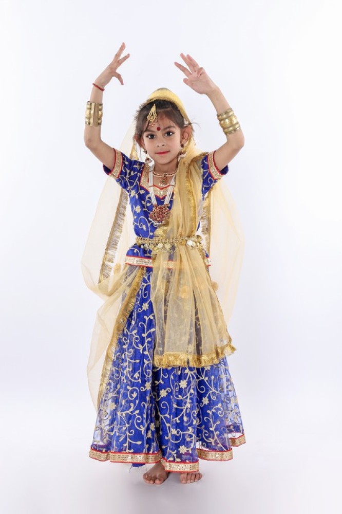 Fancy dress ideas for radha best sale