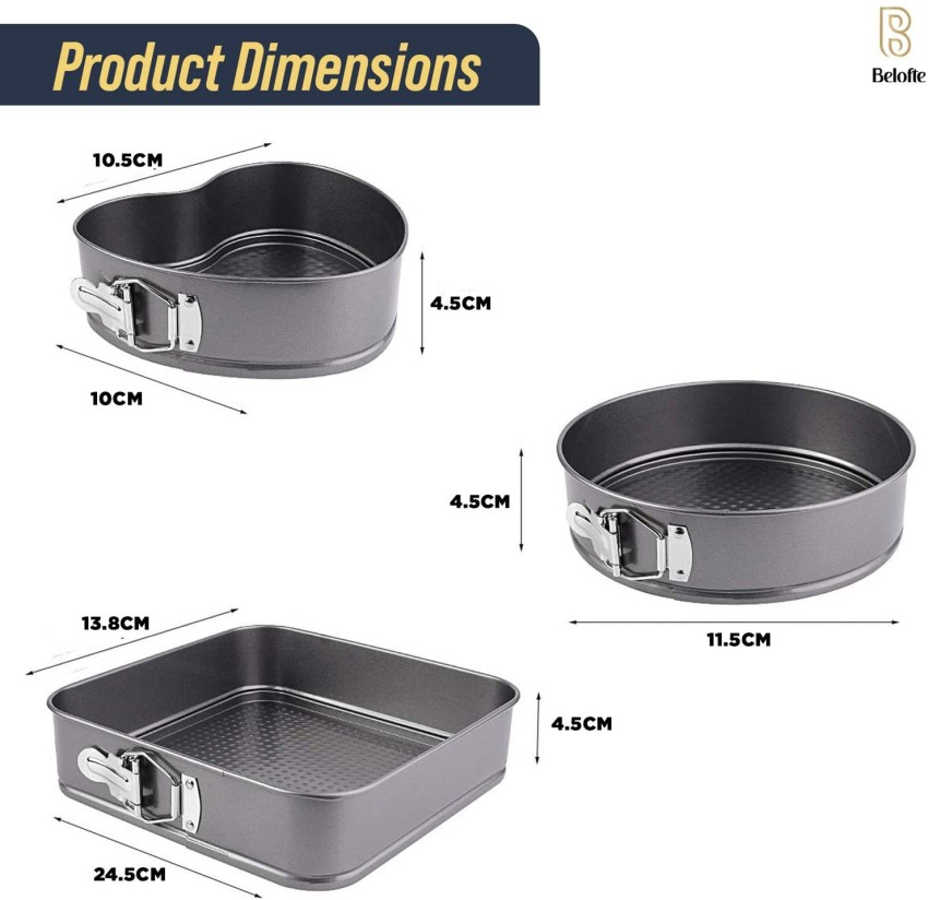 Stainless Steel Springform Cake Pans - Mini Combo Baking Mold For