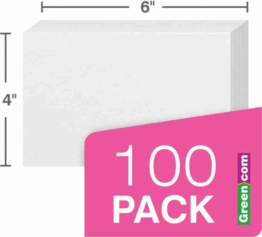 Turron Bulk Box - 300 Index Flash Cards - Blank white, 3 x 5 Inch, 220