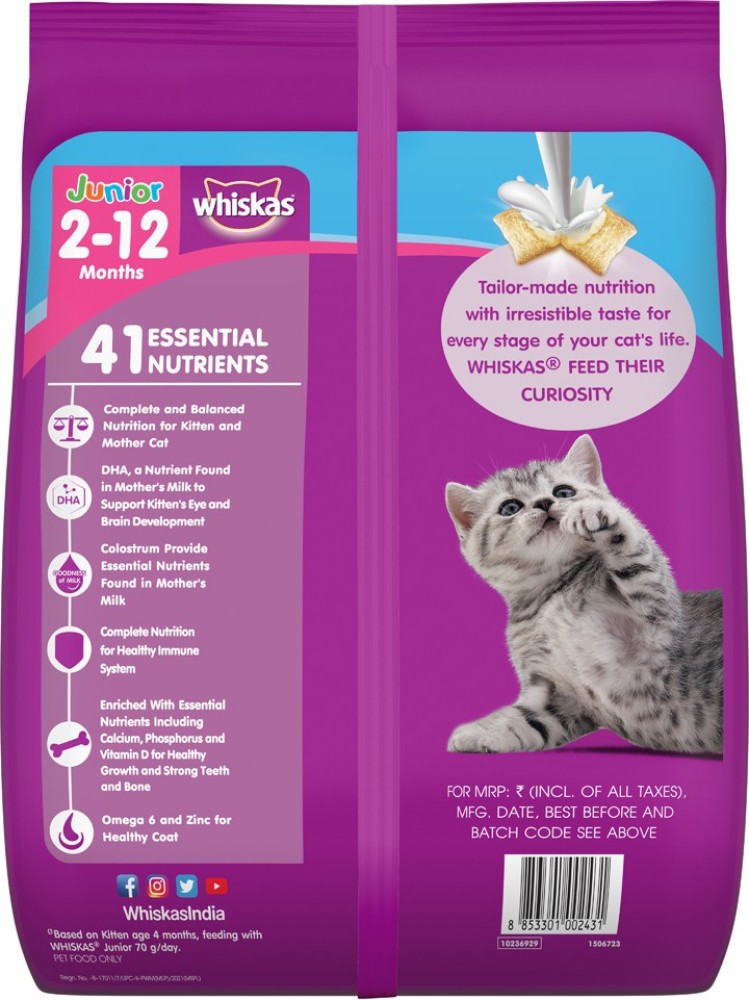 Whiskas Cat Milk 3 Pack : : Pet Supplies