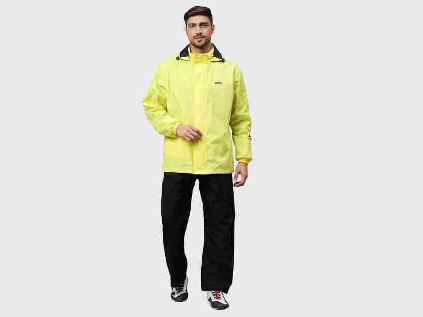 Neon raincoat sales