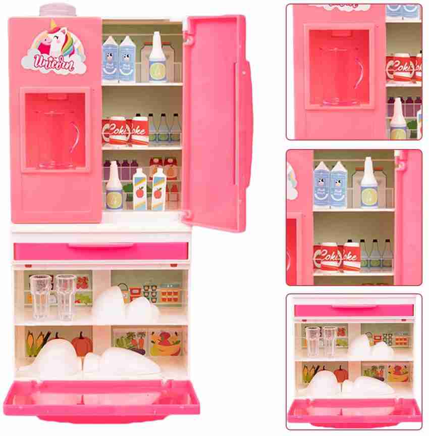 Barbie refrigerator with working water dispenser best sale