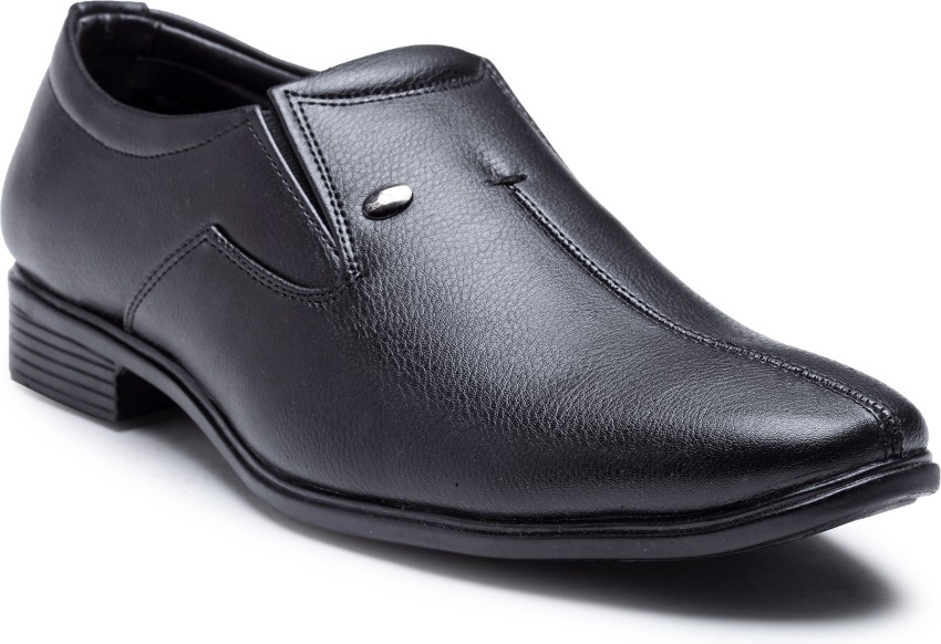 Action black cheap formal shoes