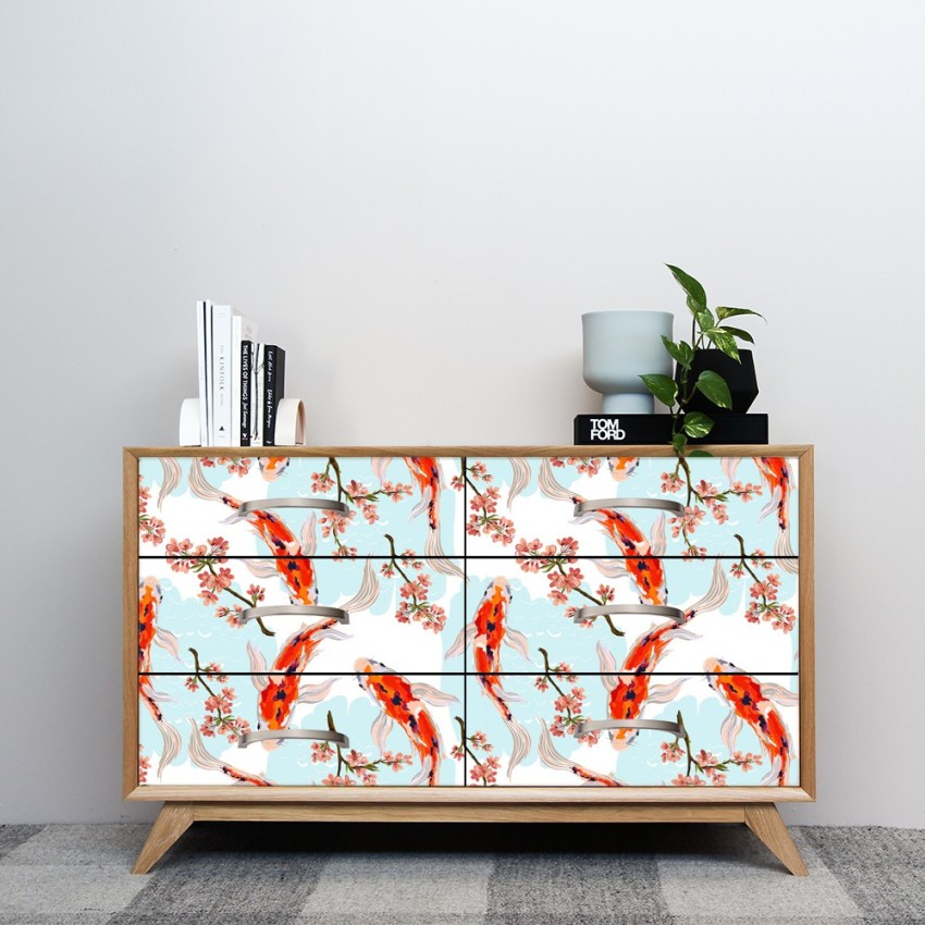Green Koi Fish Wallpaper  Peel and Stick  The Wallberry