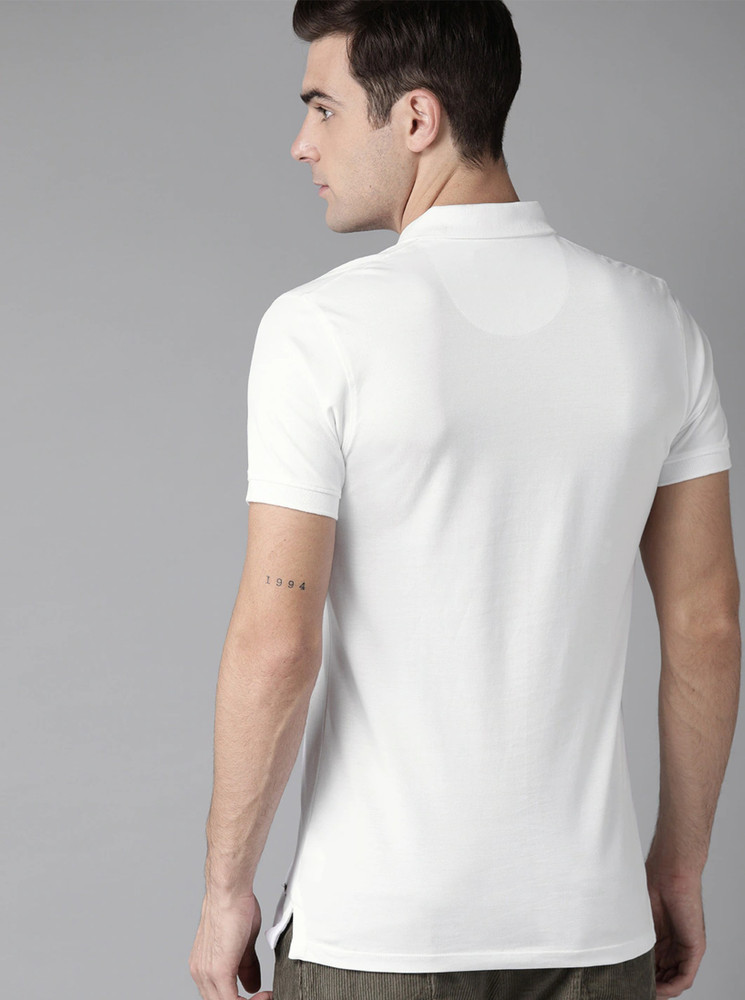 White round neck polo online