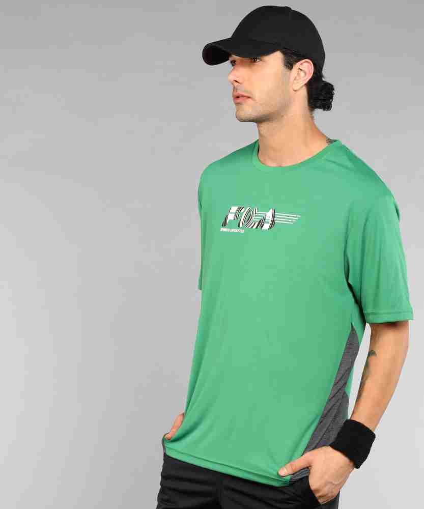 FILA Printed Men Crew Neck Green T-Shirt - Buy FILA Printed Men Crew Neck  Green T-Shirt Online at Best Prices in India
