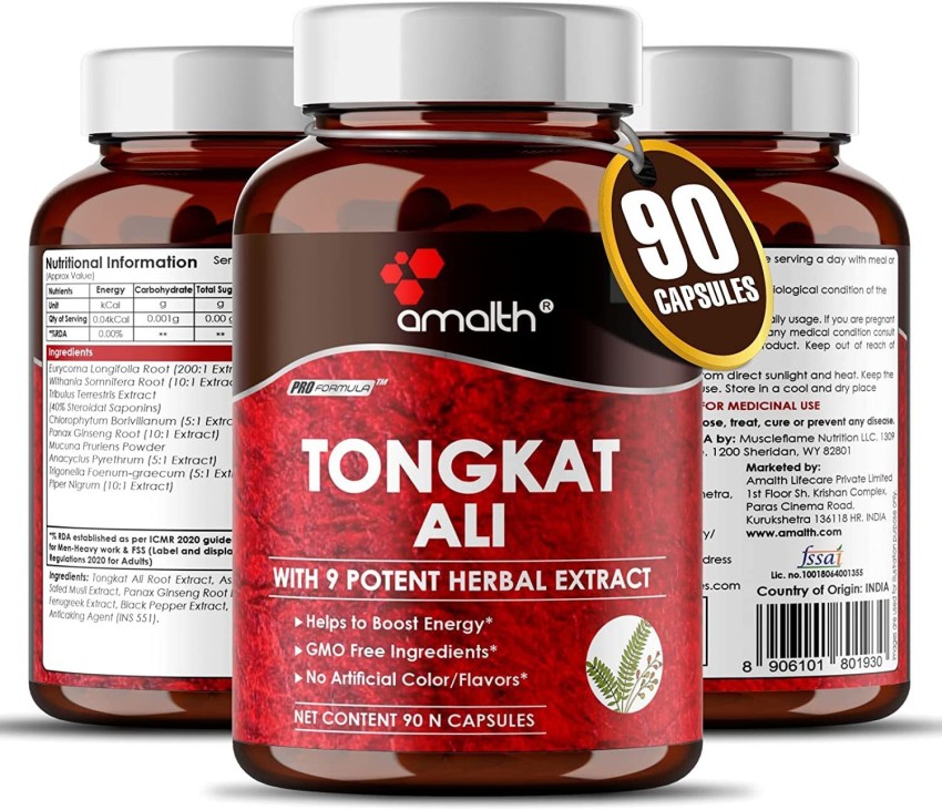 Nutricost Tongkat Ali 200:1 Capsules (500 Mg) (60 Capsules) : Target