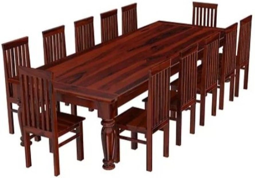 ssaac Solid Wood 12 Seater Dining Table Price in India Buy ssaac