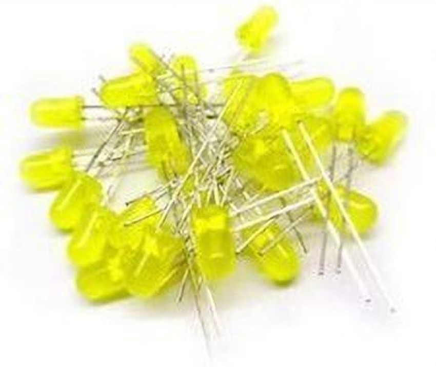 2A digital yellow LED Light Emitting diode light 5mm (pack of 30) colourful  Electronic Components Electronic Hobby Kit Price in India - Buy 2A digital yellow  LED Light Emitting diode light 5mm (