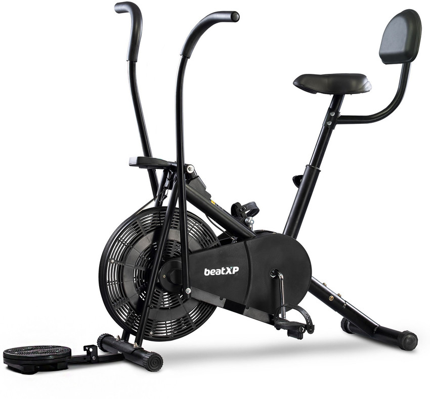 Home exercise bike sales with back support