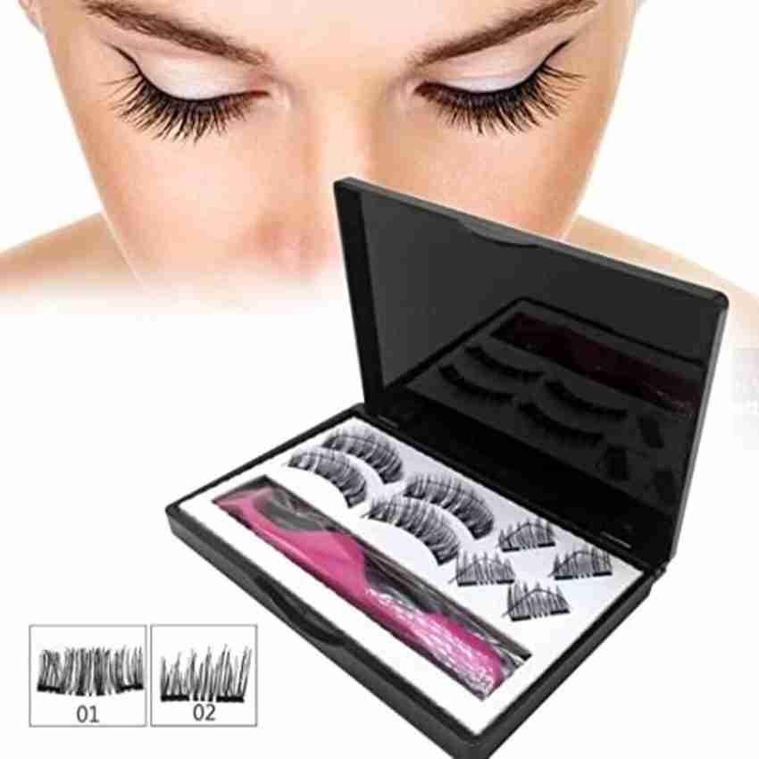 Digital Shoppy Eyelashes Magnet Lashes 8 pc Set and Tweezer with