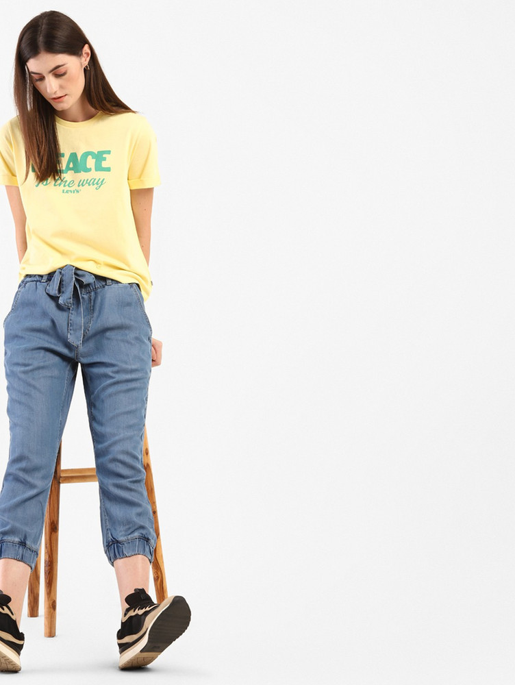 Levi denim joggers womens hotsell