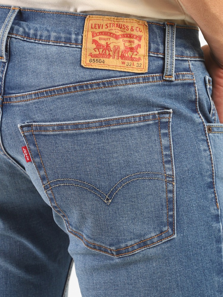 Levis 65504 blue jeans best sale