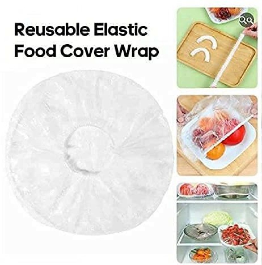 Disposable Food Storage Cover Reusable Elastic Fresh Food Covers Stretch  Wrap Bowl Dish Food Cover Fresh Keeping Bags Shower Cap